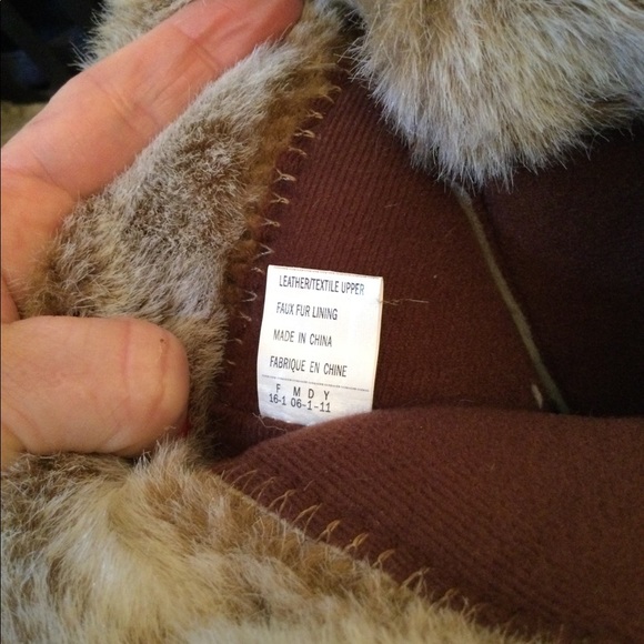 Sketcher faux fur/leather suede boots - Picture 6 of 8